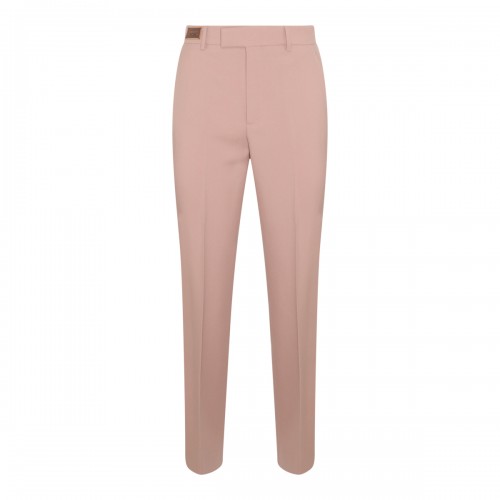 LIGHT PINK WOOL TROUSERS