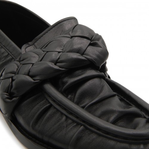 BLACK LEATHER ASTAIRE LOAFERS