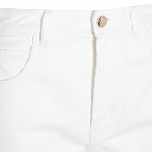 WHITE COTTON PANTS