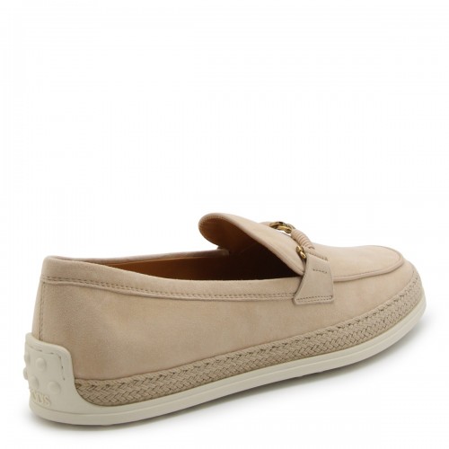 BEIGE SUEDE LOAFERS