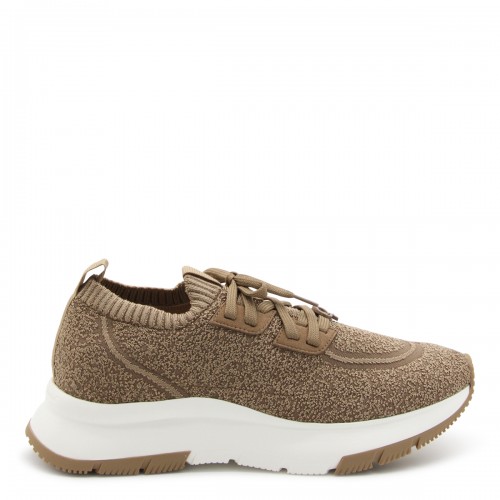 CAMEL CANVAS SNEAKERS