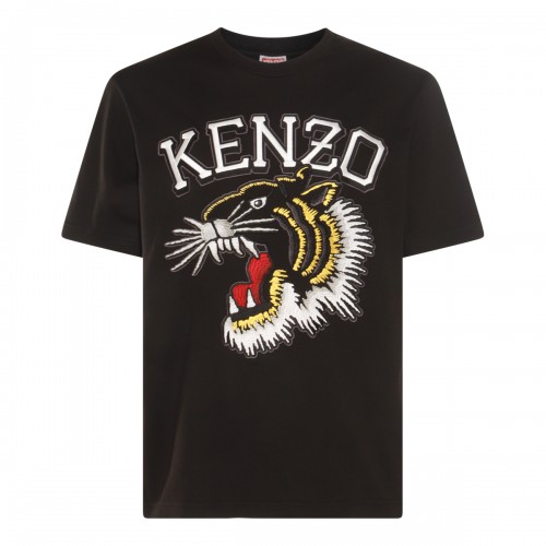 Kenzo – Black Cotton Tiger T-shirt M