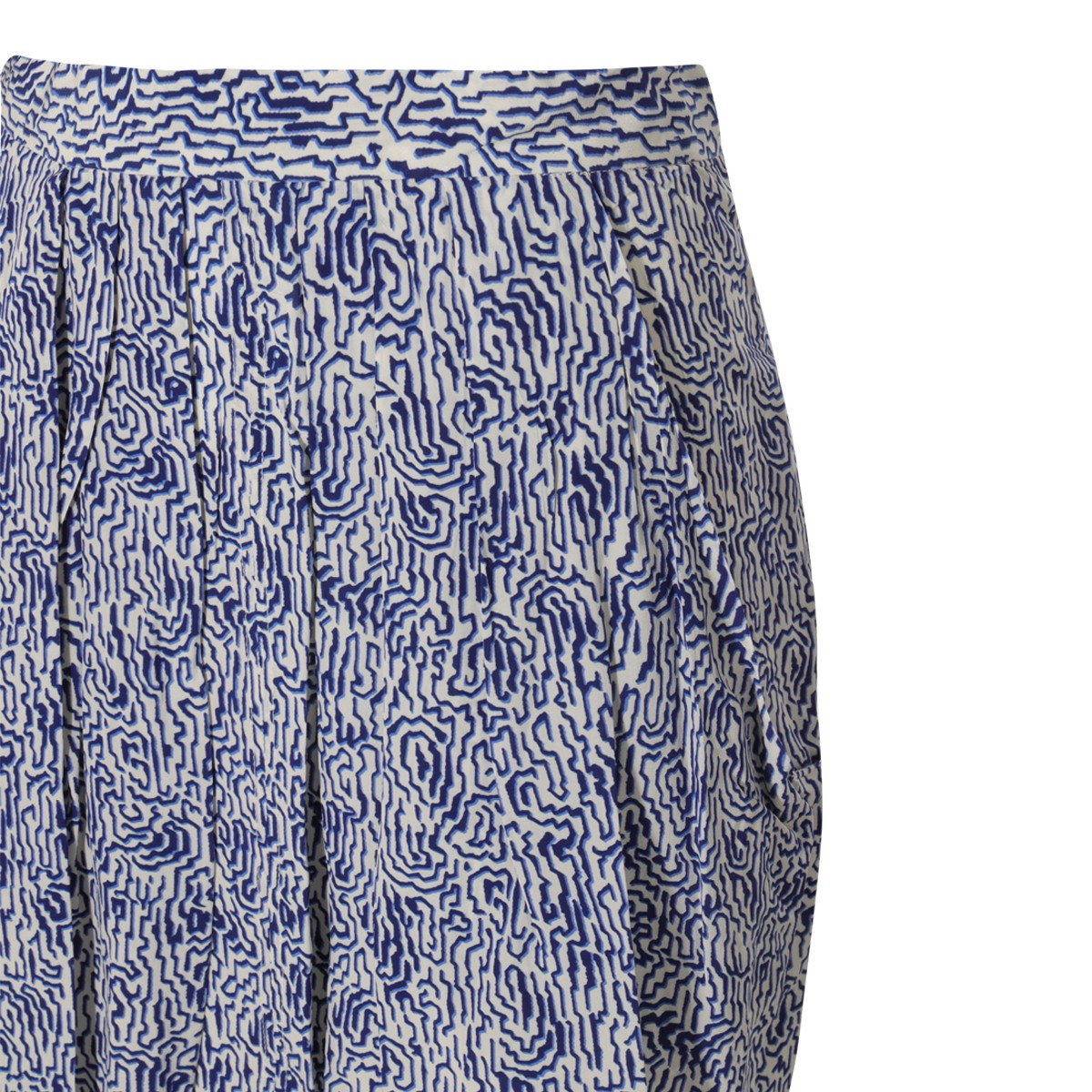 BLUE VISCOSE VIOLAINE SKIRT BLUE VISCOSE VIOLAINE SKIRT