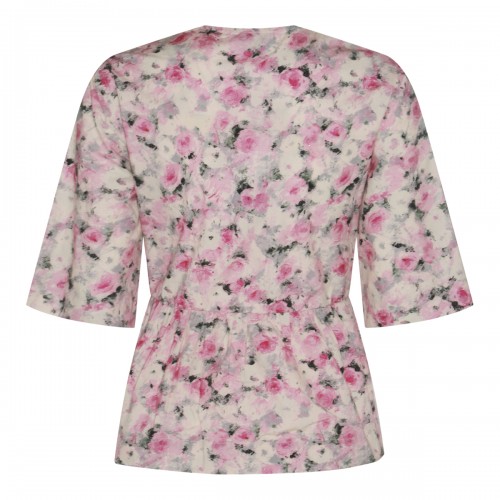 ORCHID SMOKE COTTON FLORAL SHIRT
