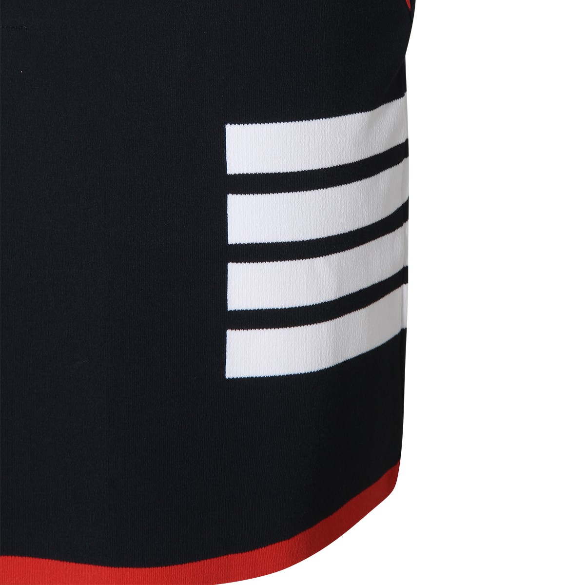NAVY VISCOSE BLEND 4-BAR MINI SKIRT NAVY VISCOSE BLEND 4-BAR MINI SKIRT