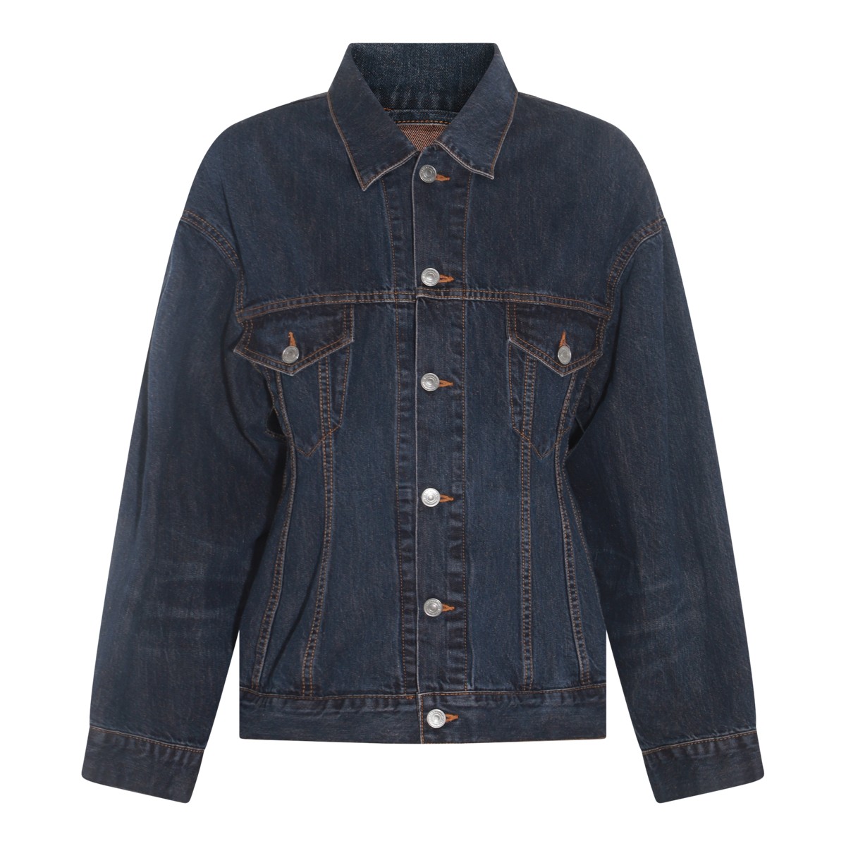 DARK INDIGO COTTON CASUAL JACKET