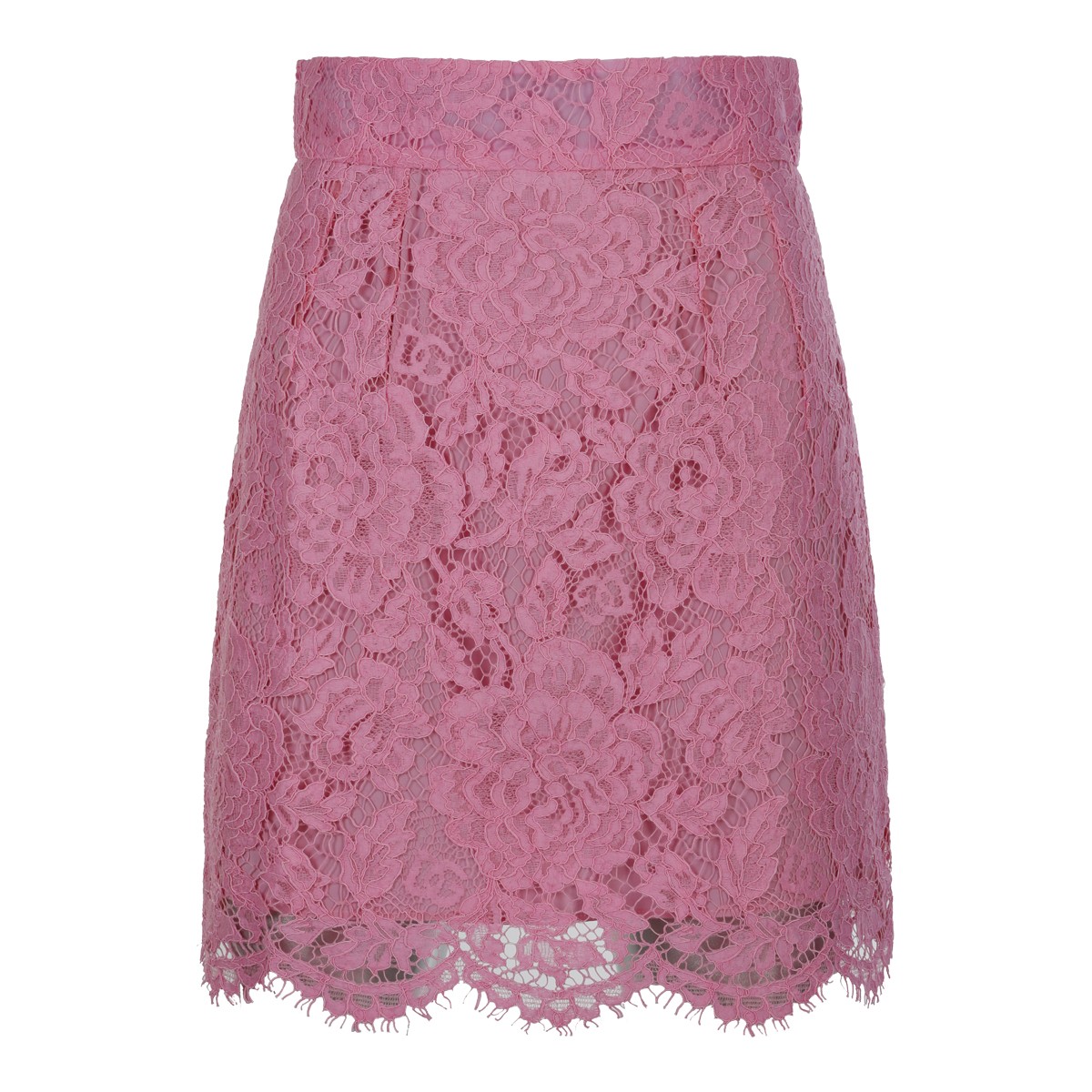 PINK SILK BLEND SKIRT