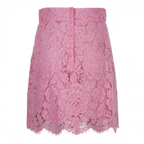 PINK SILK BLEND SKIRT