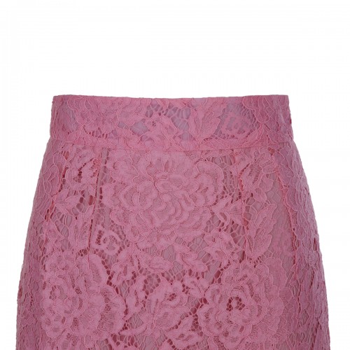 PINK SILK BLEND SKIRT