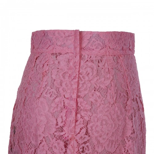 PINK SILK BLEND SKIRT