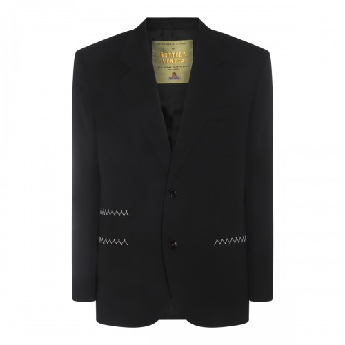 Bottega Veneta – Black Wool Blazer 48