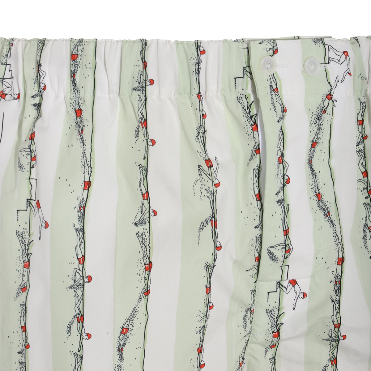 LIGHT CYAN AND RED COTTON SWIMMERS... LIGHT CYAN AND RED COTTON SWIMMERS...