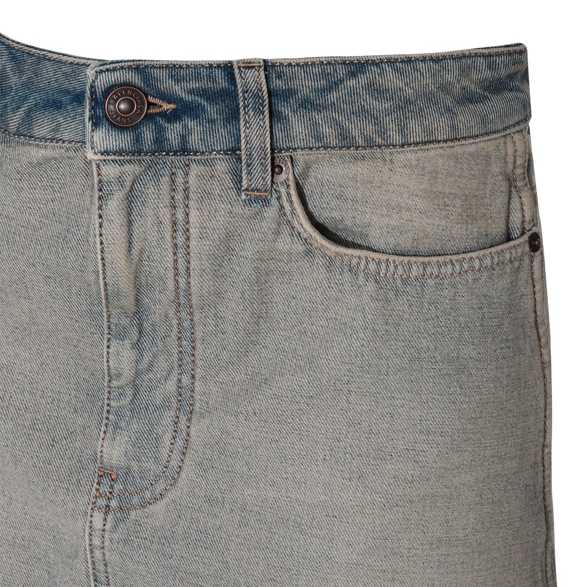 INSIDE OUT DENIM MIDI SKIRT INSIDE OUT DENIM MIDI SKIRT