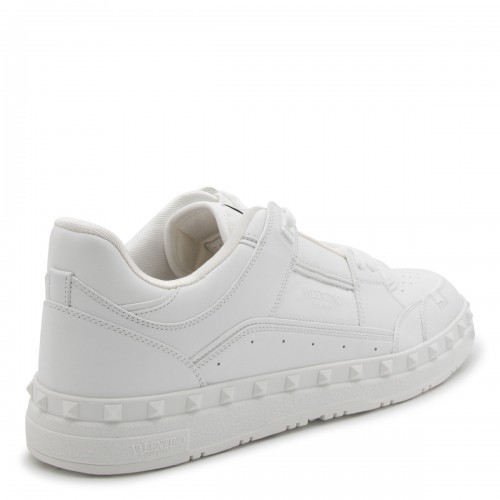WHITE LEATHER FREEDOTS SNEAKERS