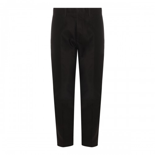 BLACK WOOL TROUSERS