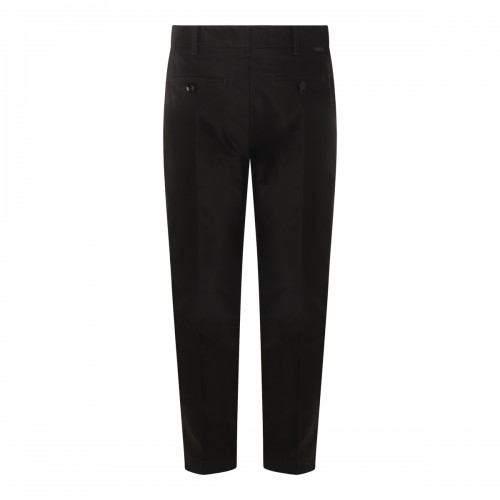 BLACK WOOL TROUSERS 2