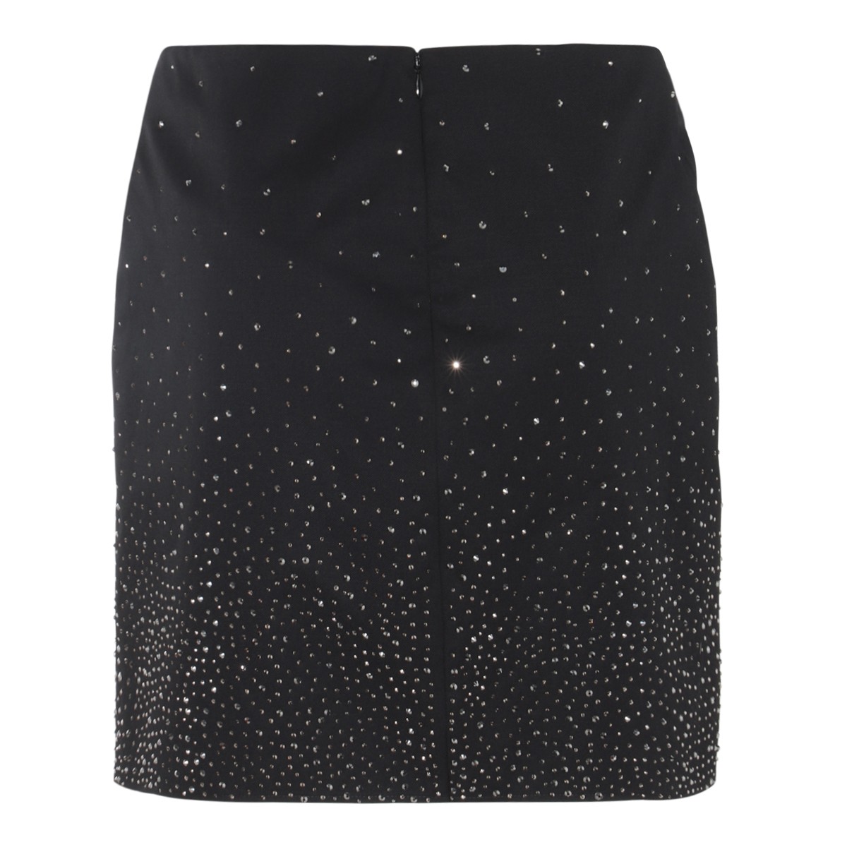 BLACK WOOL SKIRT