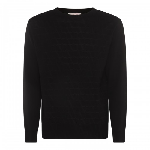 BLACK WOOL JUMPER