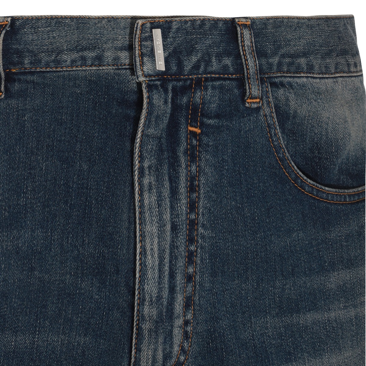 BLUE COTTON BLEND CARGO JEANS BLUE COTTON BLEND CARGO JEANS
