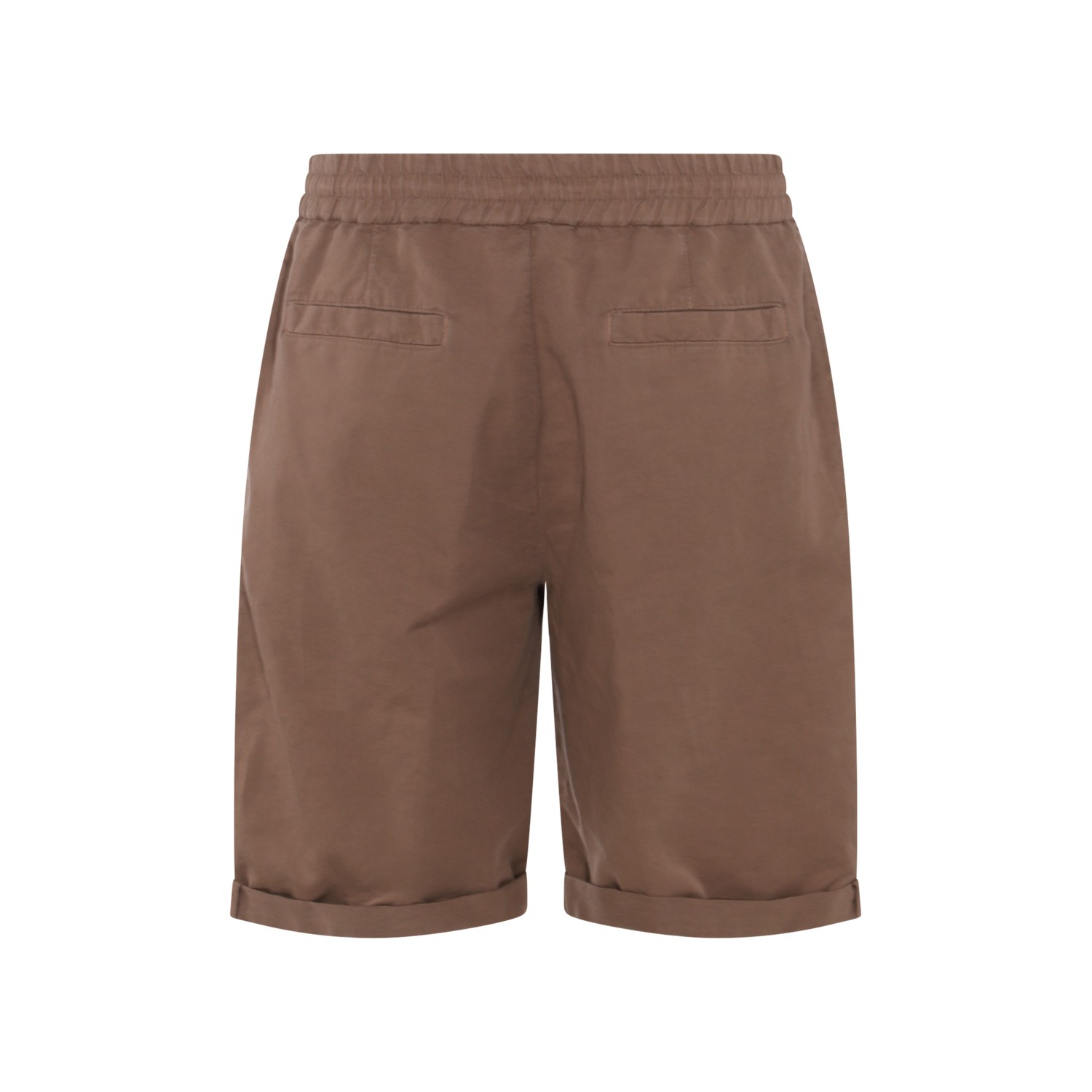Brown - Linen - Cargo Shorts