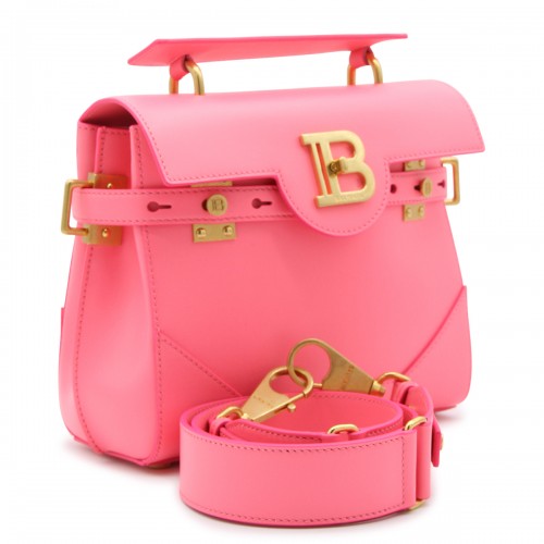 PINK LEATHER B-BUZZ HANDLE BAG