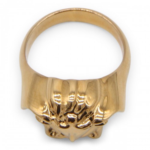 GOLD-TONE BRASS RING