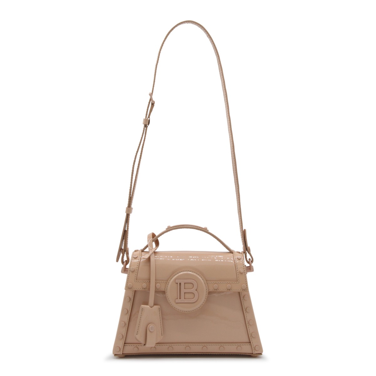 LIGHT PINK LEATHER B-BUZZ DYNASTY HANDLE BAG