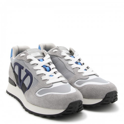 GREY LEATHER SNEAKERS 2