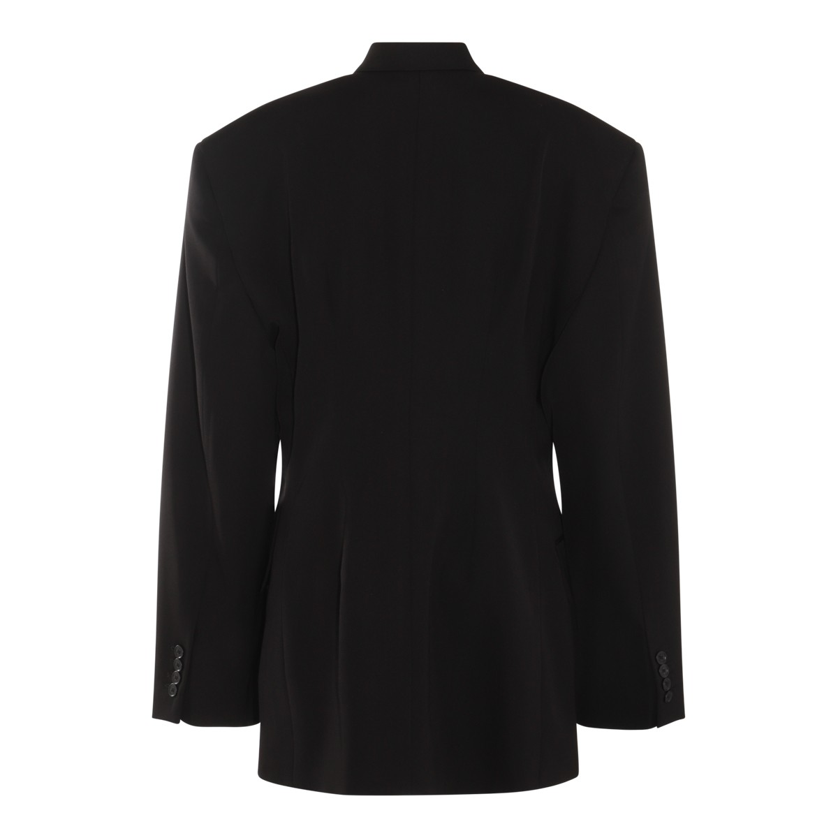 BLACK WOOL CASUAL JACKET BLACK WOOL CASUAL JACKET
