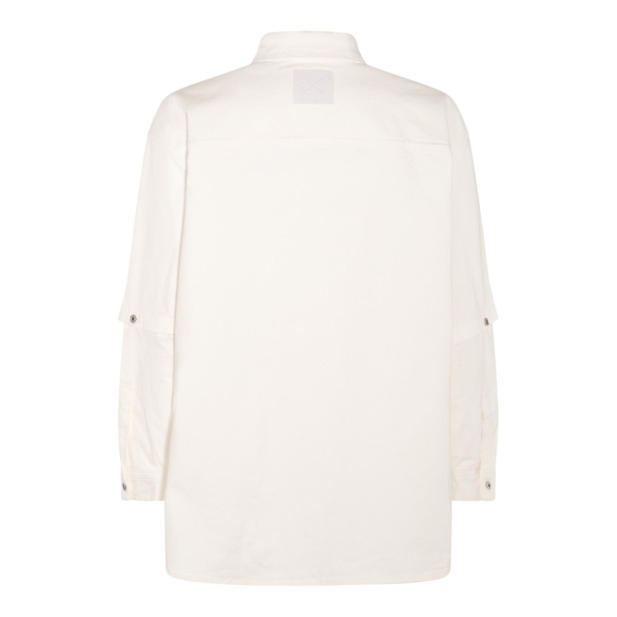 WHITE COTTON BLEND SHIRT WHITE COTTON BLEND SHIRT