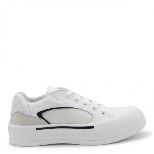 WHITE LEATHER SNEAKERS