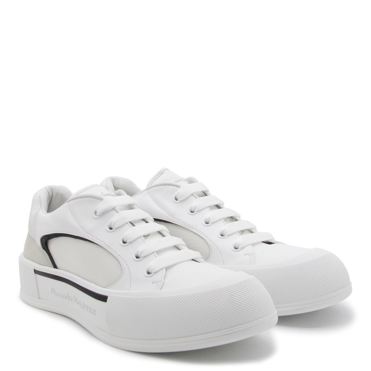 WHITE LEATHER SNEAKERS