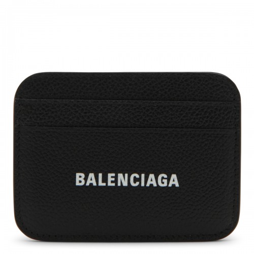 BLACK LEATHER CARD HOLDERS
