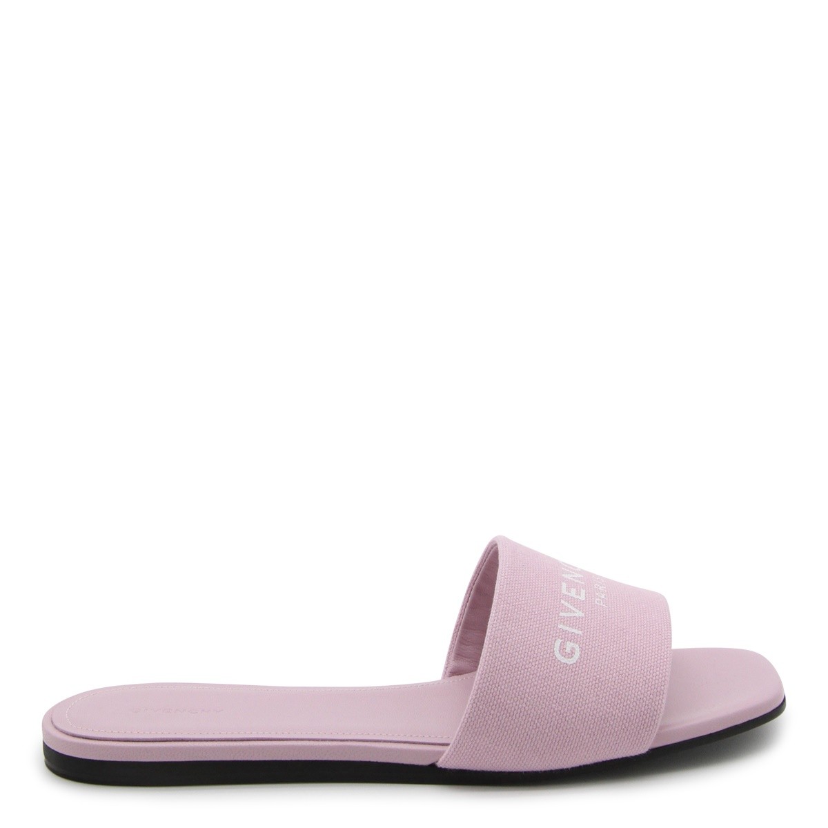 PINK LEATHER MULES