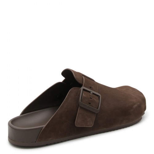 BROWN SUEDE SUNDAY FLATS