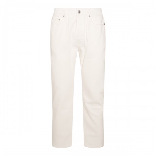 WHITE COTTON JEANS