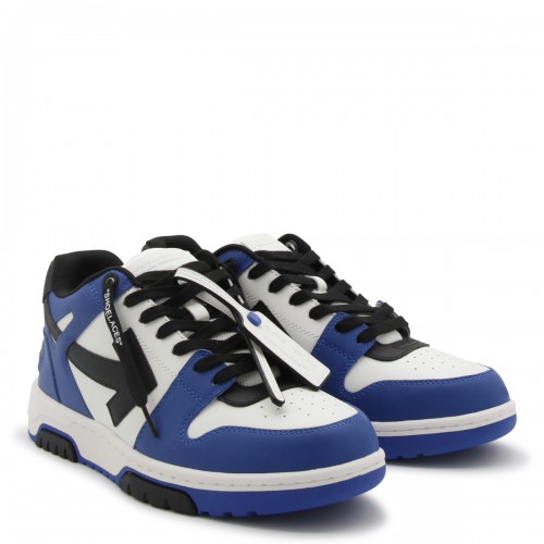BLUE, BLACK AND WHITE LEATHER OUT OF OFFICE SNEAKERS