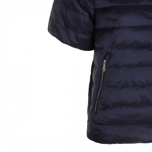NAVY BLUE AND CREAM DOWN JACKET