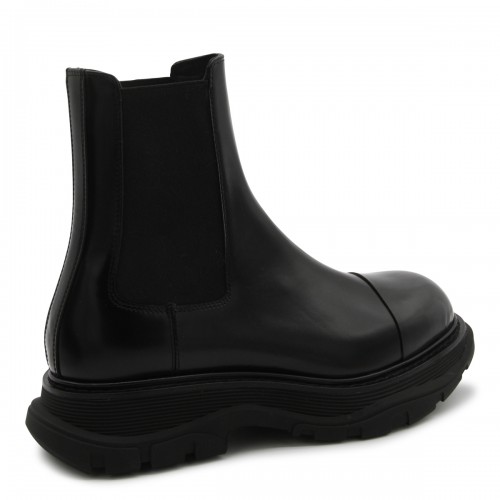 BLACK LEATHHER CHELSEA BOOTS