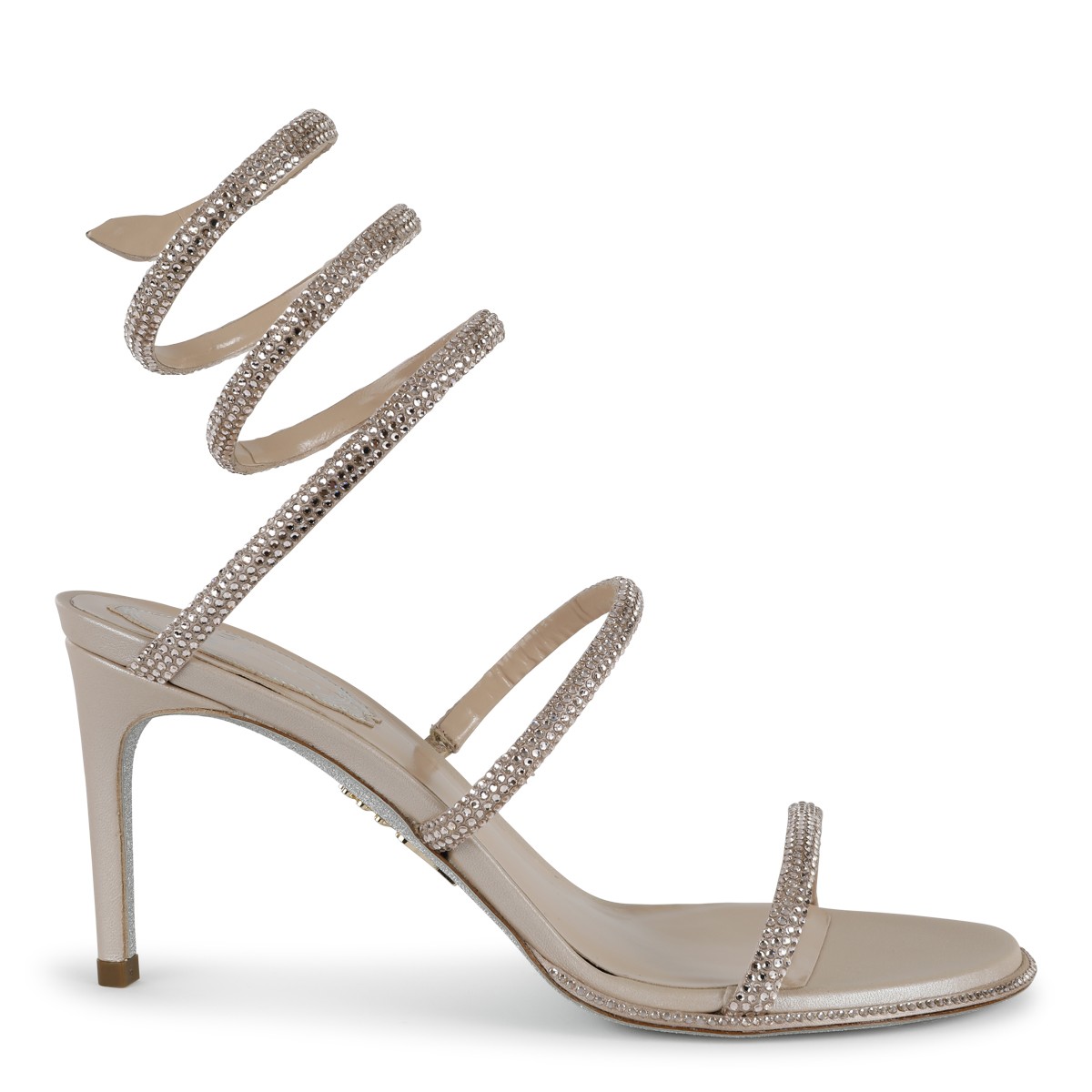 NUDE LEATHER SANDALS