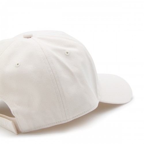 WHITE COTTON BASEBALL CAP