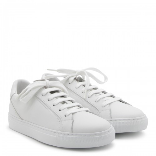 WHITE LEATHER SNEAKERS