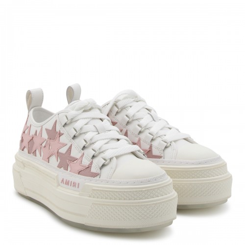 WHITE AND PINK SNEAKERS