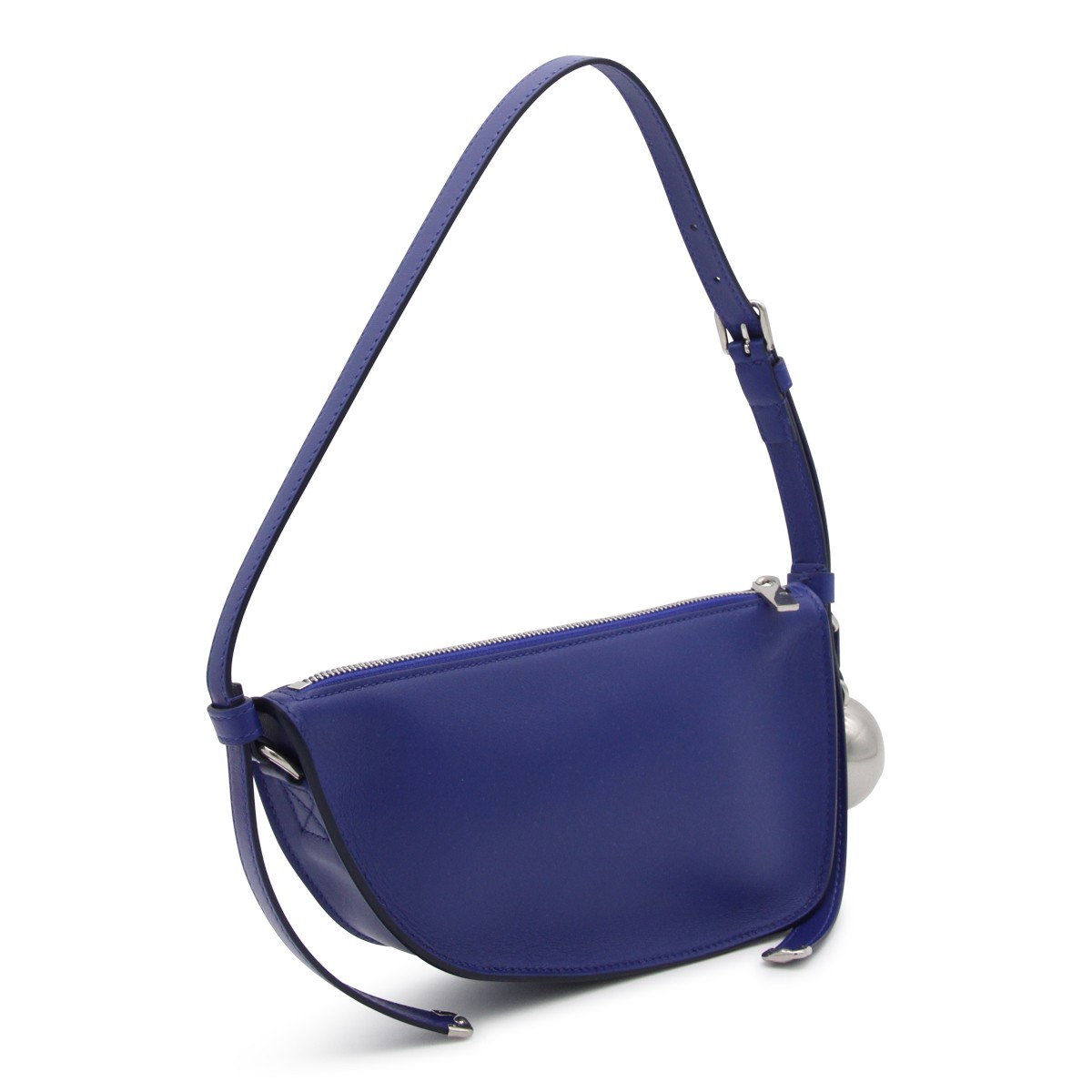 DARK BLUE SHIELD LEATHER SHOULDER BAG DARK BLUE SHIELD LEATHER SHOULDER BAG