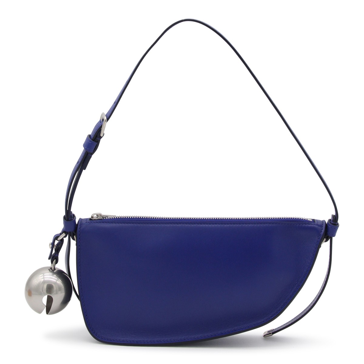 DARK BLUE SHIELD LEATHER SHOULDER BAG DARK BLUE SHIELD LEATHER SHOULDER BAG