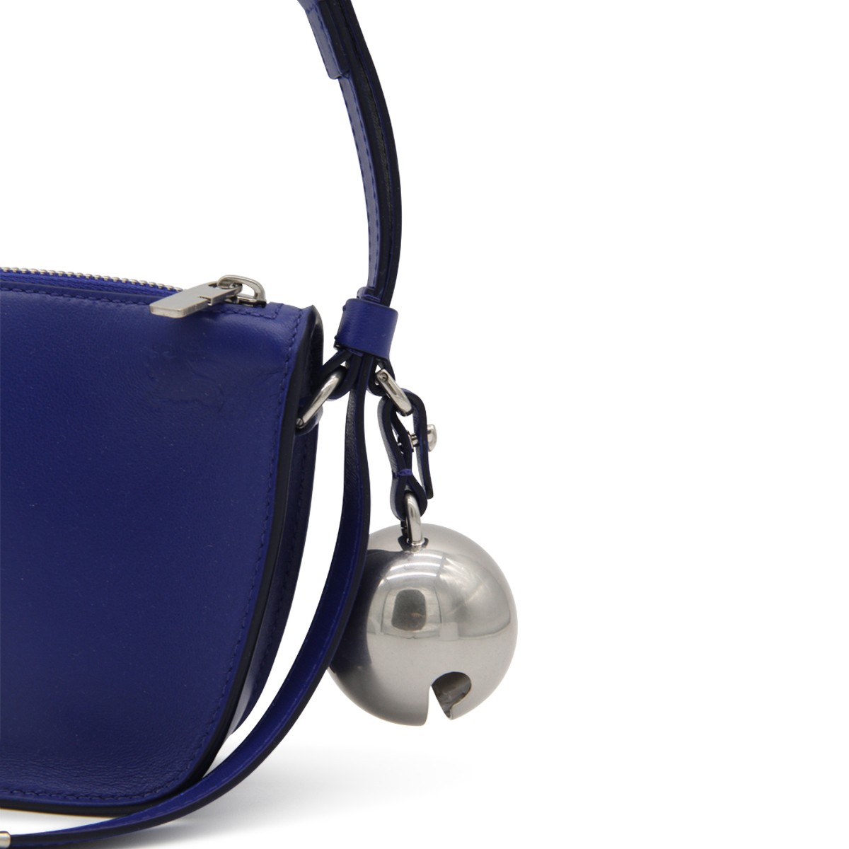 DARK BLUE SHIELD LEATHER SHOULDER BAG DARK BLUE SHIELD LEATHER SHOULDER BAG