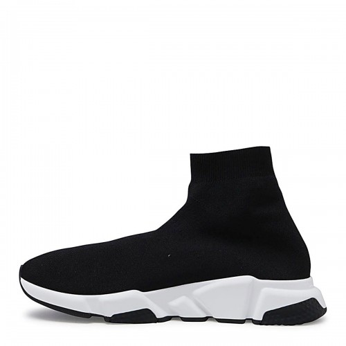 BLACK AND WHITE CANVAS SPEED SNEAKERS