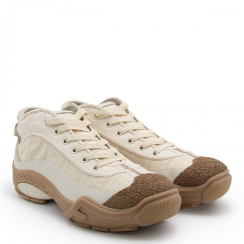 CREAM LEATHER SNEAKERS 2