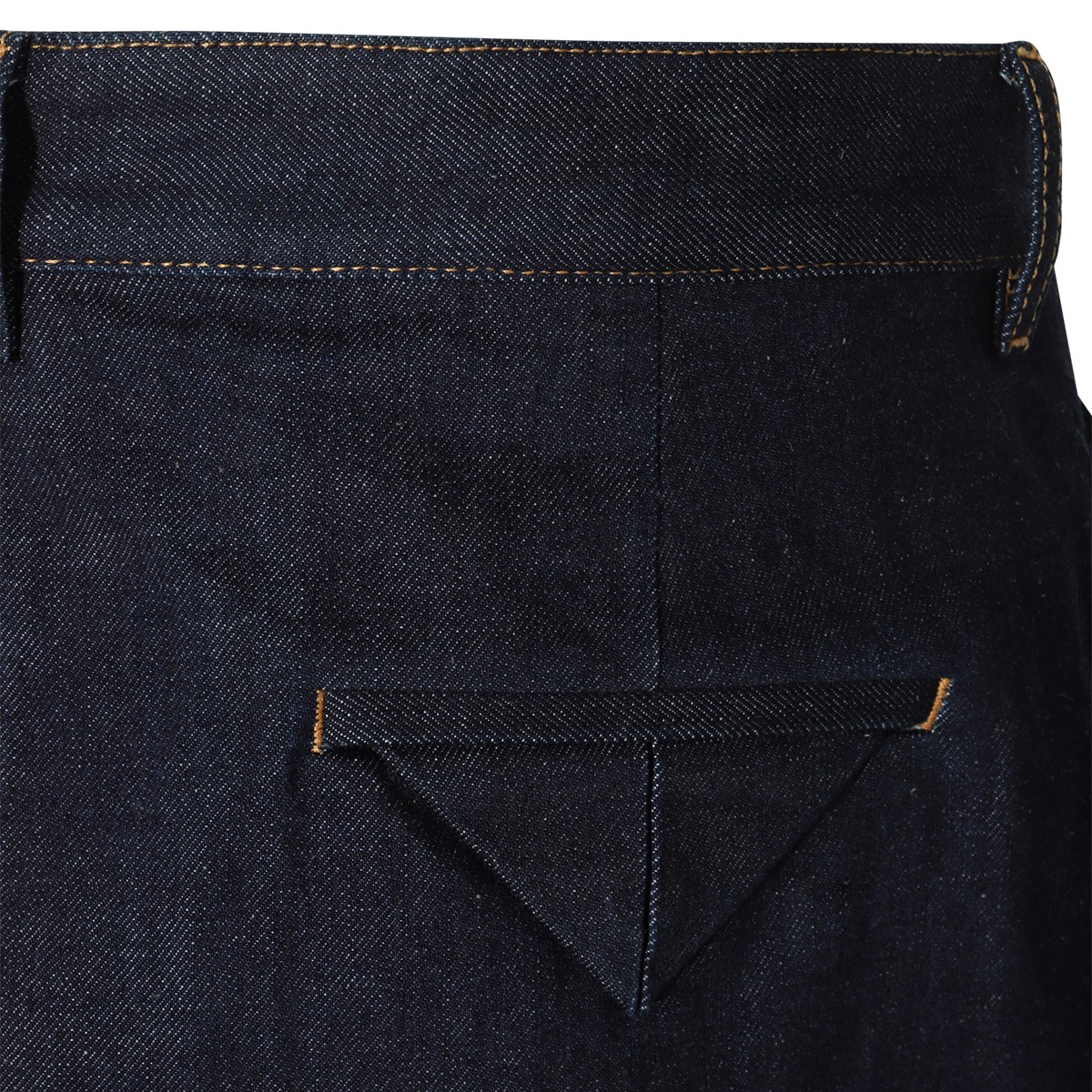 INDIGO COTTON DENIM MINI SKIRT INDIGO COTTON DENIM MINI SKIRT