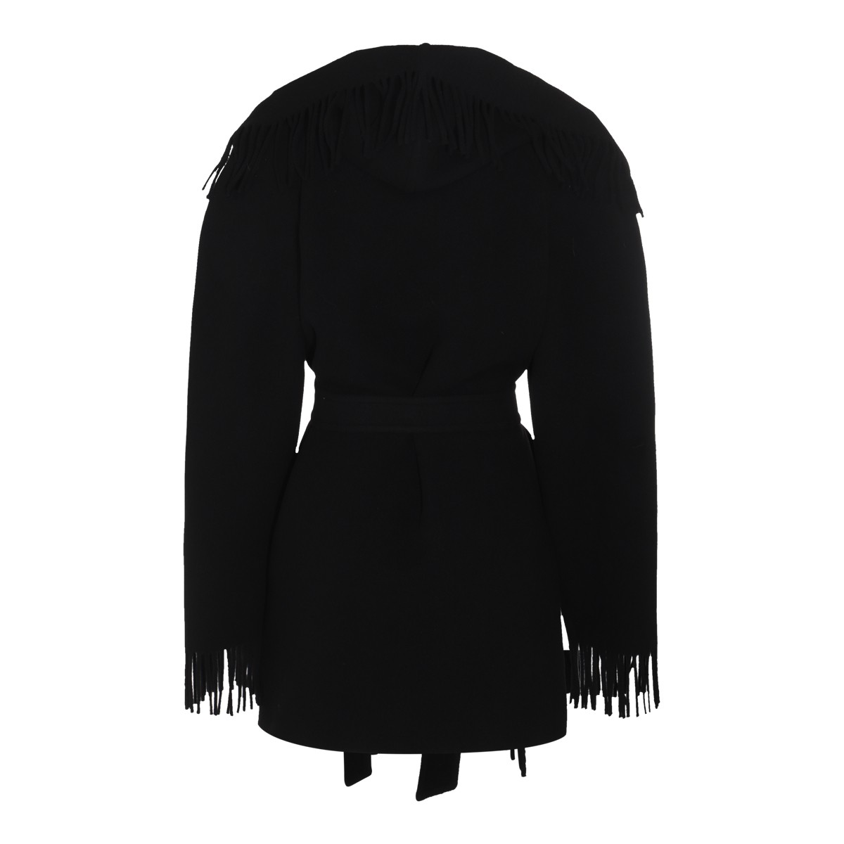 BLACK WOOL CASUAL JACKET BLACK WOOL CASUAL JACKET
